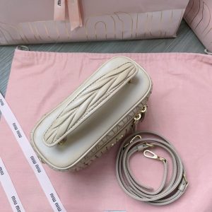 Replica Miu Miu Cosmetic Bag Beige - high-quality designer bag clone