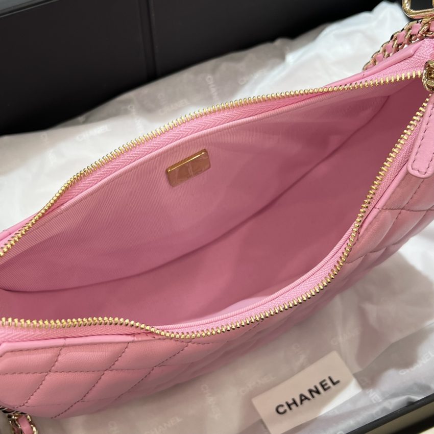Replica CHANEL 23P Crescent Bag Pink - premium-grade designer purse dupe