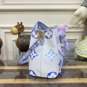 Replica Louis Vuitton NeoNoe BB White-Blue - ultra-realistic fake designer tote