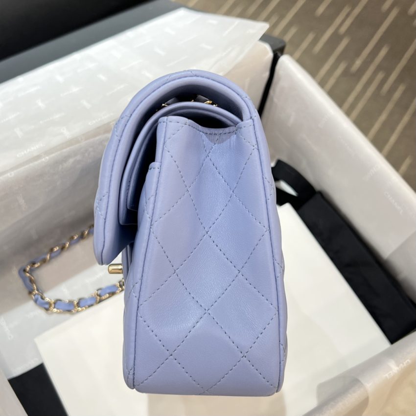 Replica CHANEL Classic Flap 23cm Light Blue - best quality luxury bag dupe