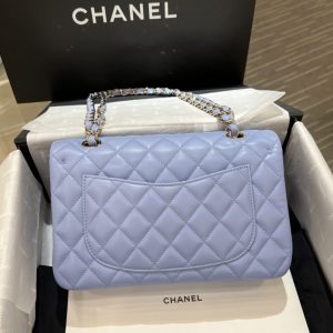 Replica CHANEL Classic Flap 23cm Light Blue - premium 1:1 fake handbag model