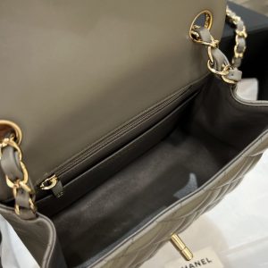 Replica CHANEL Classic Flap 17cm Grey - top-rated replica designer bag