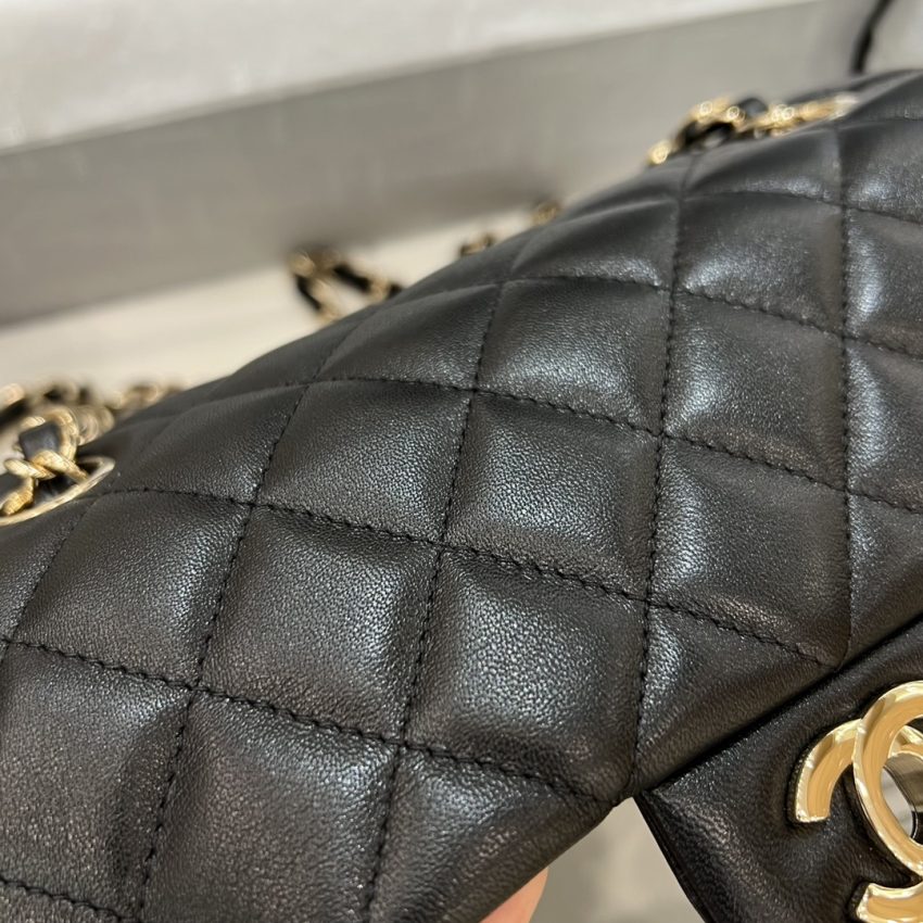 Replica CHANEL Classic Flap 20cm Black - best quality luxury bag dupe
