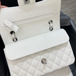 Replica CHANEL Classic Flap 23cm White Silver - top-tier luxury replica shoulder bag