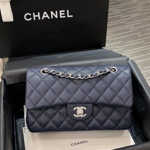 Replica CHANEL Classic Flap 23cm Sea Blue - top-tier luxury replica shoulder bag