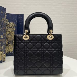 Replica Lady Dior Large Black - 1:1 designer replica handbag