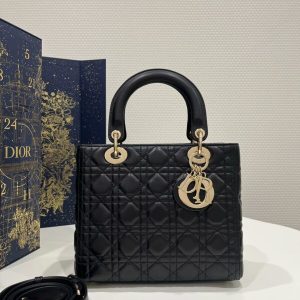 Replica Lady Dior Large Black - premium-grade designer purse dupe