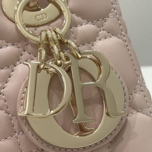Replica Lady Dior Pale Pink ABC - ultra-realistic fake designer tote