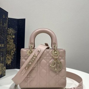 Replica Lady Dior Pale Pink ABC - top-rated replica designer bag