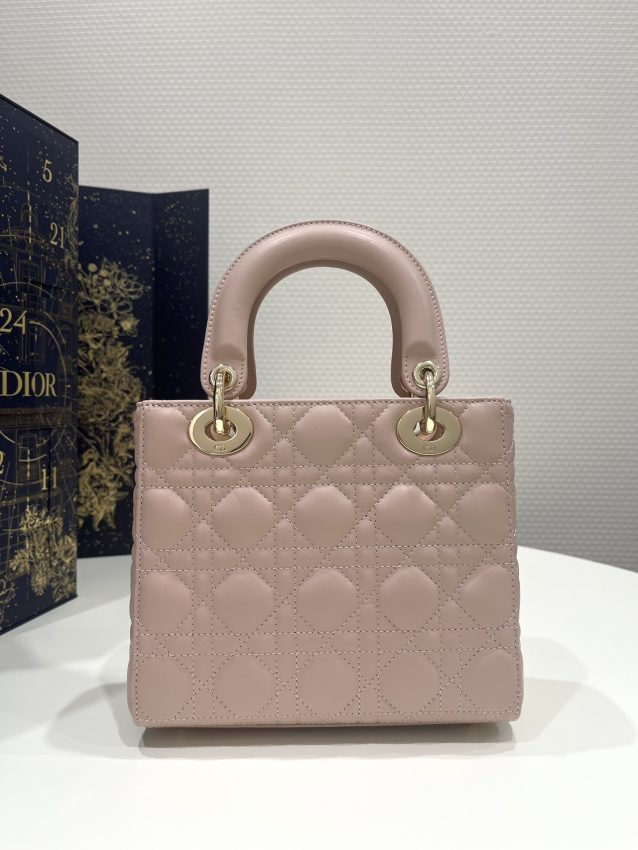 Replica Lady Dior Pale Pink ABC - premium-grade designer purse dupe
