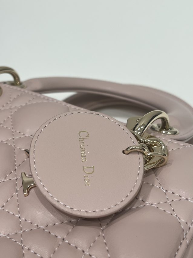 Replica Lady Dior Pale Pink ABC - premium-grade designer purse dupe