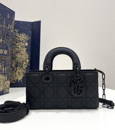 Replica Dior Lady D-Joy Bag Black Matte - top-tier luxury replica shoulder bag