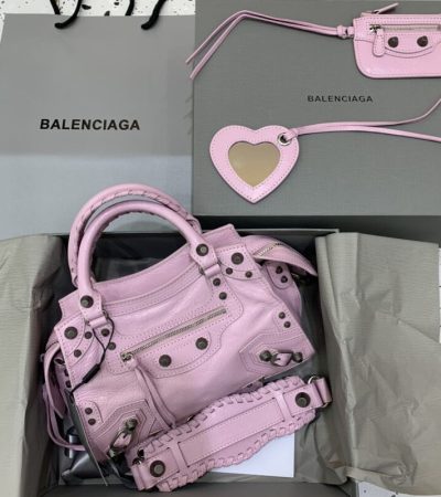Replica Balenciaga Le City Pink - best quality luxury bag dupe