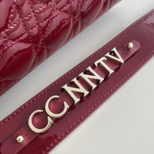Replica Lady Dior Patent Red ABC - high-quality designer bag clone
