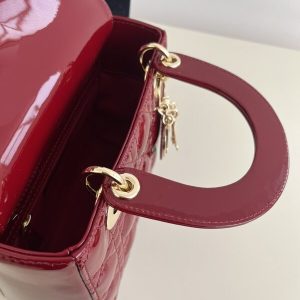 Replica Lady Dior Patent Red - realistic designer-inspired fake bag