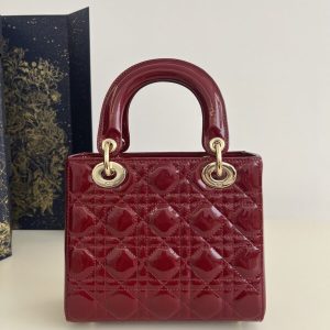 Replica Lady Dior Patent Red - elite superclone designer purse