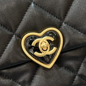 Replica CHANEL 23s Love Enamel Flip Black - 1:1 designer replica handbag