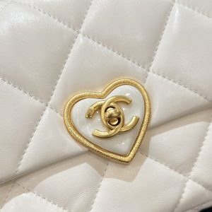 Replica CHANEL 23s Love Enamel Flip Bag Pink - realistic designer-inspired fake bag