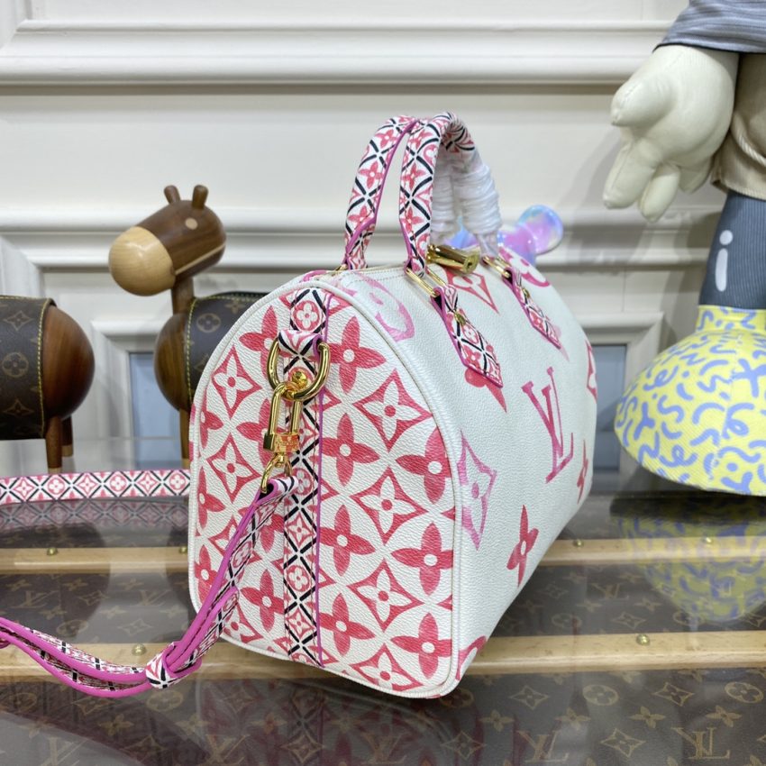Replica Louis Vuitton Speedy Bandouliere 25 Pink - elite superclone designer purse