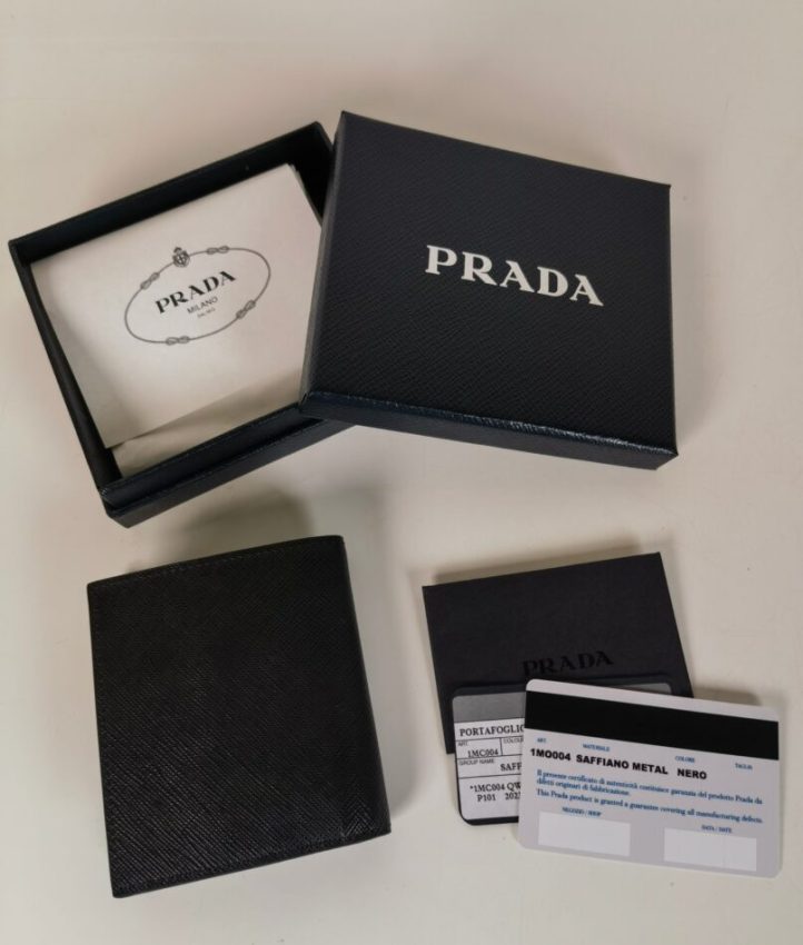 Replica Prada Saffiano Short Wallet Golden - high-end fake designer purse