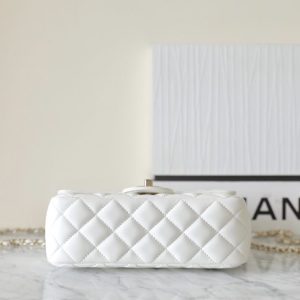 Replica CHANEL CF 20 cm Handle White - high-quality designer bag clone