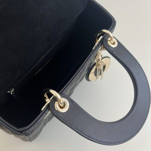 Replica Lady Dior Black ABC - best quality luxury bag dupe