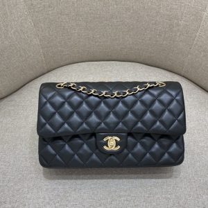 Replica CHANEL Classic Flap 25cm Black Gold - high-quality designer bag clone