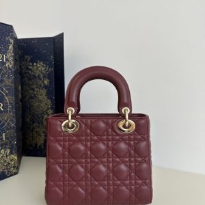 Replica Lady Dior Bordeaux ABC - near-authentic luxury replica handbag