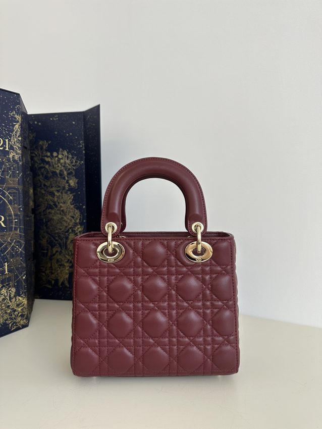 Replica Lady Dior Bordeaux ABC - near-authentic luxury replica handbag