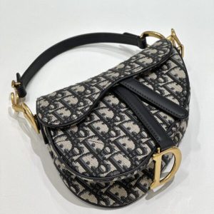 Replica Dior Saddle Bag Small CD Canvas - realistic designer-inspired fake bag