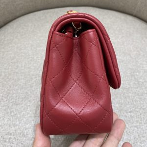 Replica CHANEL Classic Flap 17cm Red - 1:1 designer replica handbag