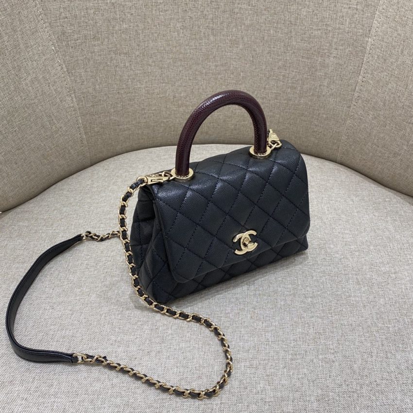 Replica CHANEL 23P Coco Lizard Handle - top-rated replica designer bag