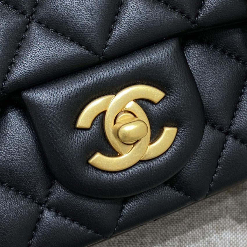 Replica CHANEL 23S Camellia Square Black - 1:1 designer replica handbag