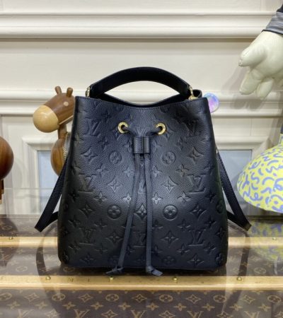 Replica Louis Vuitton Noe Bucket Black MM - realistic designer-inspired fake bag