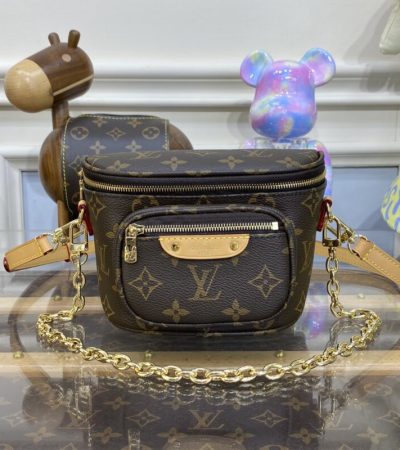Replica Louis Vuitton Bumbag Mini Brown - premium 1:1 fake handbag model