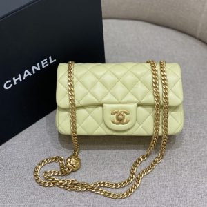 Replica CHANEL Camellia Flap Yellow - premium-grade designer purse dupe