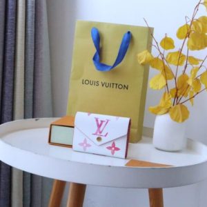 Replica Louis Vuitton Victorine Wallet White&Pink - realistic designer-inspired fake bag