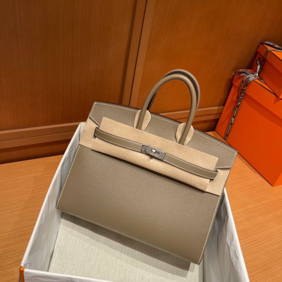 Replica Hermes Birkin Epsom Elephant Grey - premium 1:1 fake handbag model