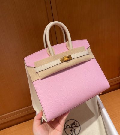 Replica Hermes Birkin Epsom Hibiscus Purple - realistic designer-inspired fake bag