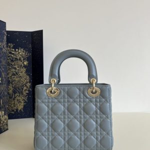 Replica Dior Lady Dior Blue ABC - premium-grade designer purse dupe