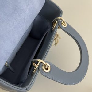 Replica Dior Lady Dior Blue ABC - elite superclone designer purse
