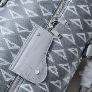 Replica Dior Lingot 50 Diamond Grey - authentic-look luxury purse replica