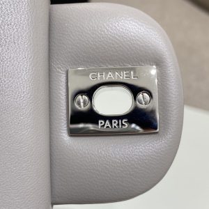 Replica CHANEL Classic Flap 23cm Dove Grey - authentic-look luxury purse replica