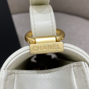 Replica CHANEL Le Boy White - 1:1 designer replica handbag