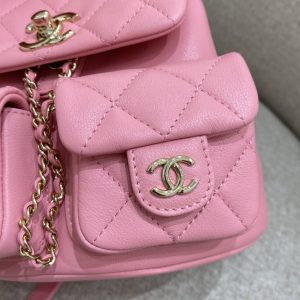 Replica CHANEL 23A Backpack Small Pink - near-authentic luxury replica handbag