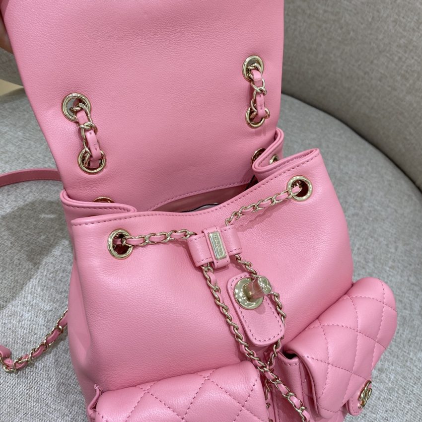 Replica CHANEL 23A Backpack Small Pink - top-rated replica designer bag