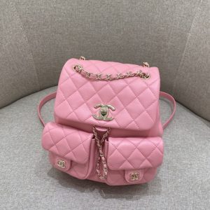 Replica CHANEL 23A Backpack Small Pink - high-quality designer bag clone