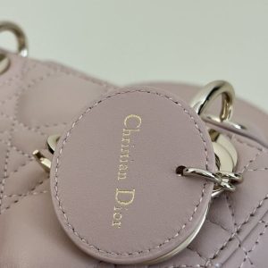 Replica Lady Dior Mini Pale Pink - high-quality designer bag clone