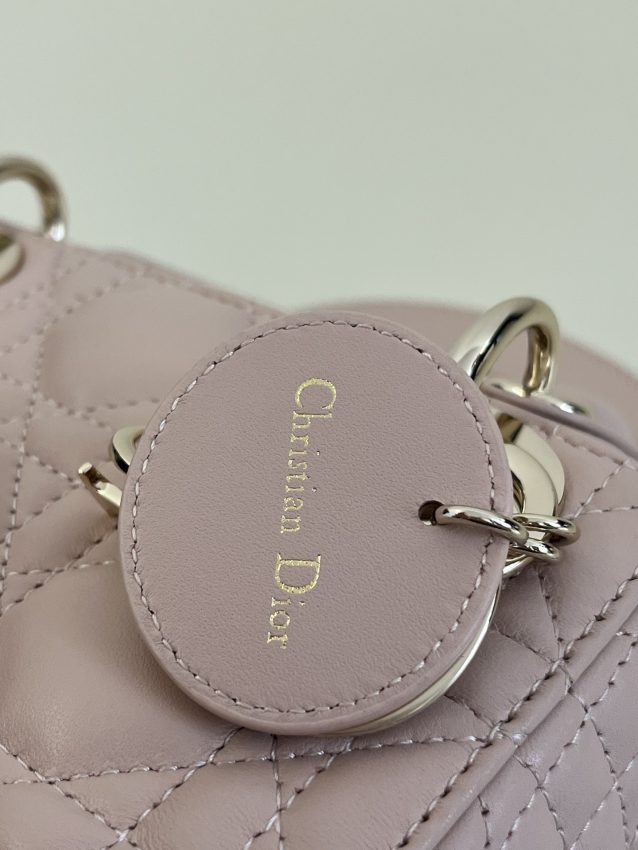 Replica Lady Dior Mini Pale Pink - high-quality designer bag clone