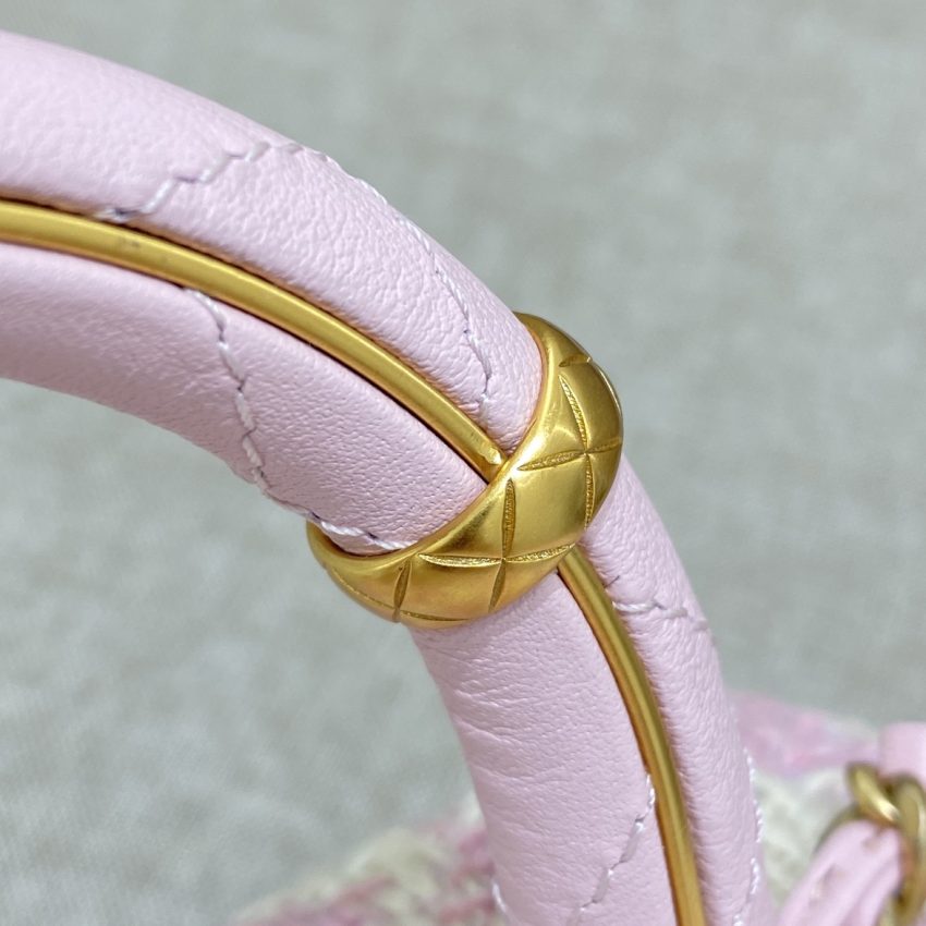 Replica CHANEL Tweed Handle Crush Small Purple - best-selling designer handbag dupe